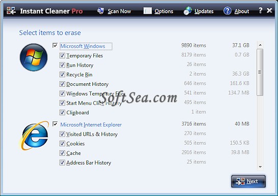 Instant Cleaner Pro Screenshot