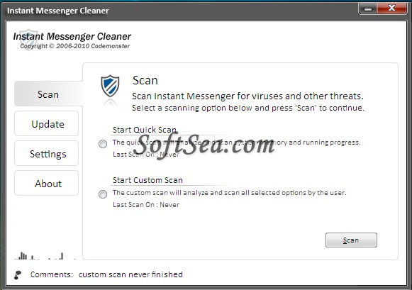 Instant Messenger Cleaner Screenshot