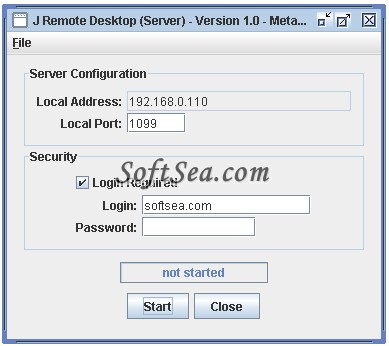 J Remote Desktop Screenshot