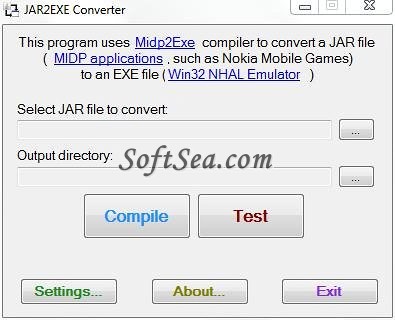 JAR2EXE Converter Screenshot