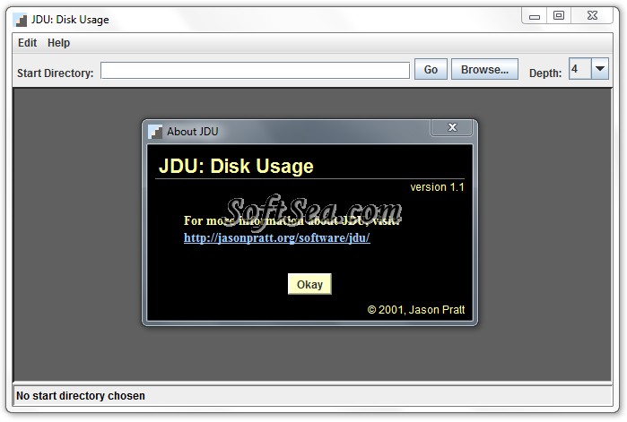 JDU: Disk Usage Screenshot