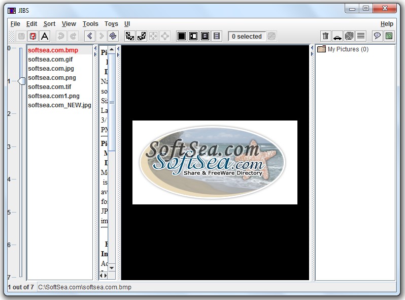 JIBS - The Java Image Browser and Sorter Screenshot