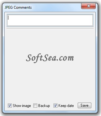 JPEG Comment Browser Screenshot
