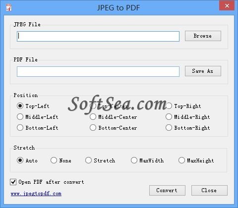 JPEG to PDF Screenshot