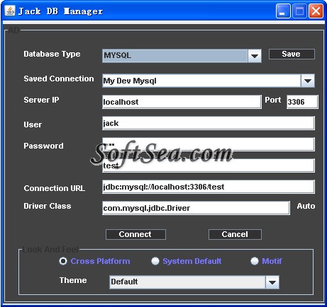 Jack Database Manager Screenshot