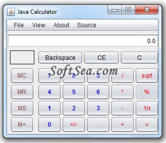 Java Calculator Freeware Screenshot