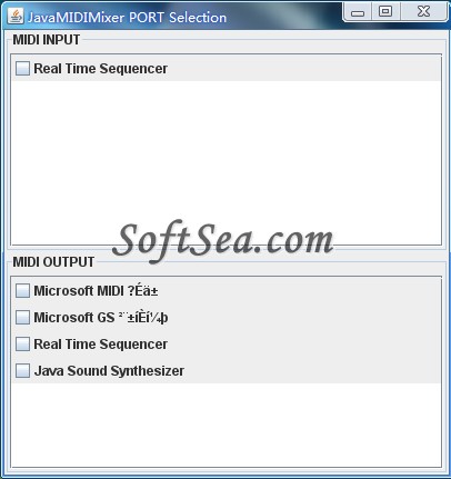 Java Midi Mixer Screenshot