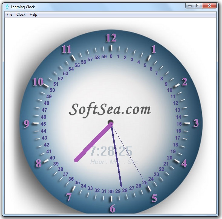 Learning Clock Screenshot