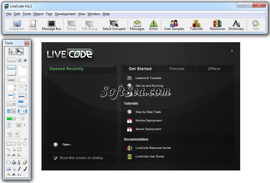 LiveCode Screenshot