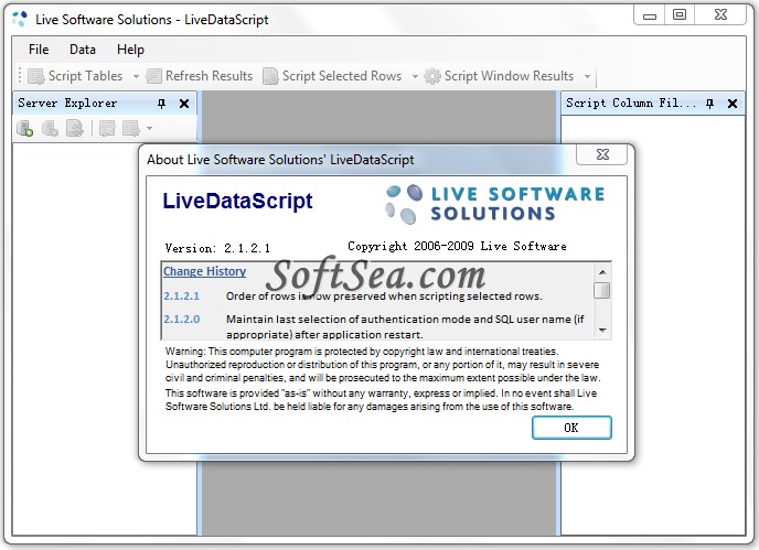 LiveDataScript Screenshot