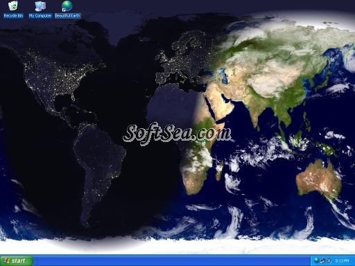 Living Earth Desktop Wallpaper and Screen Saver Screenshot
