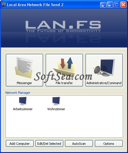 Local Area Network File Send Screenshot