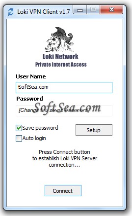 Loki VPN Client Screenshot