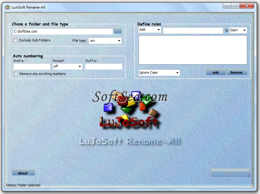 LuJoSoft Rename-All Screenshot