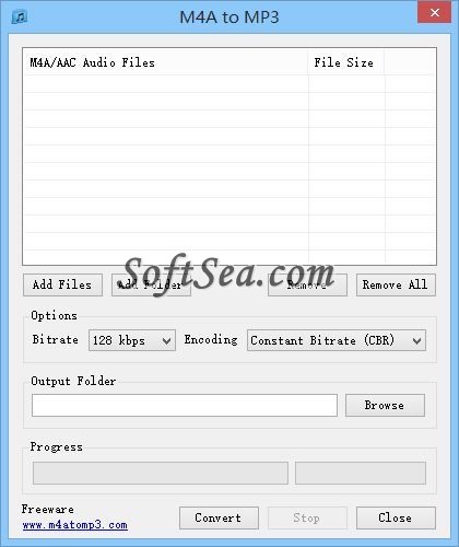 M4A to MP3 Screenshot