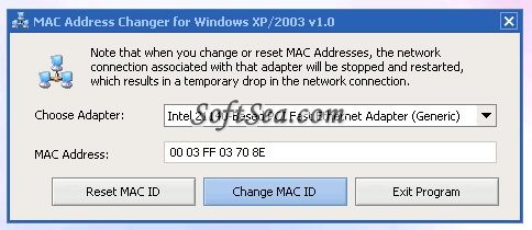 MAC Address Changer Screenshot