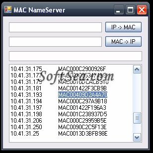 MAC NameServer Screenshot