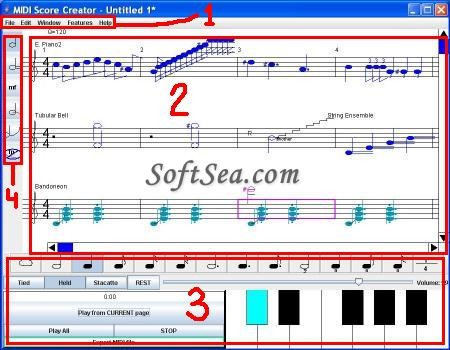 MIDI Score Creator Screenshot
