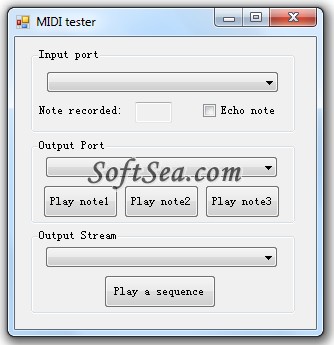 MIDI Tester Screenshot