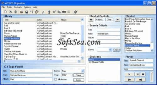 MP3 CD Organizer Screenshot