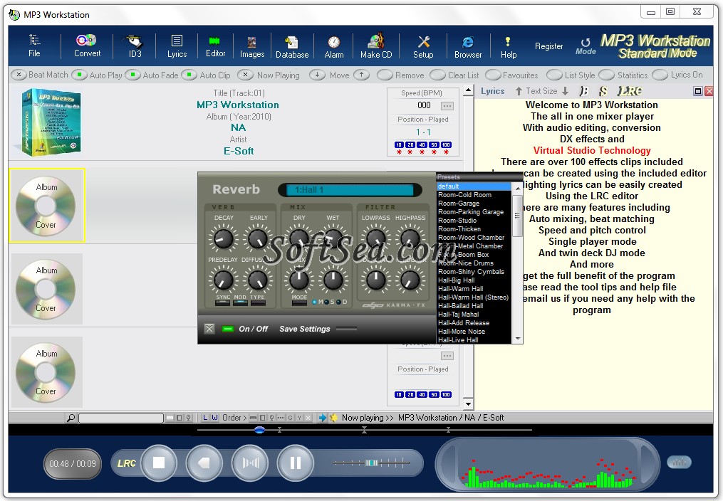 MP3 Workstation Screenshot
