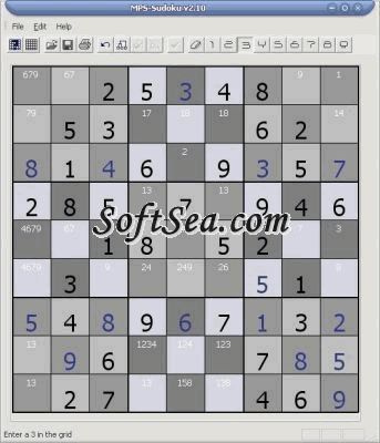 MPS-Sudoku Screenshot