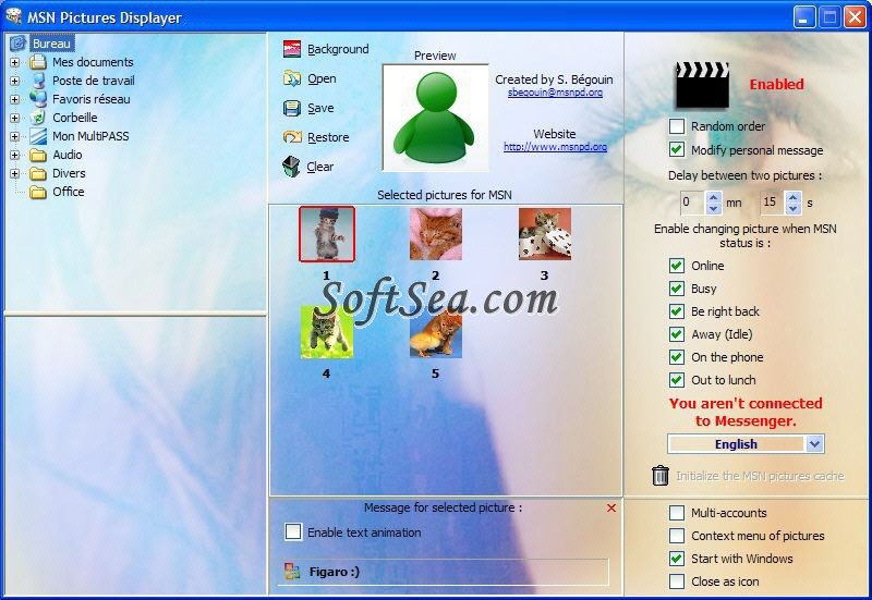 MSN Pictures Displayer Screenshot