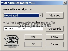 MSU Noise Estimator Screenshot