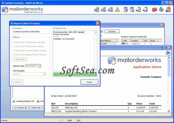 MailOrderWorks Screenshot