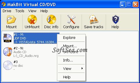 MakBit Virtual CD-DVD Screenshot