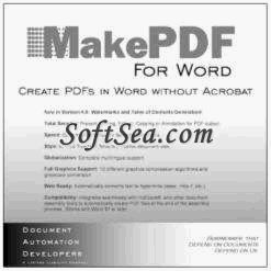 MakePDF for Word Screenshot