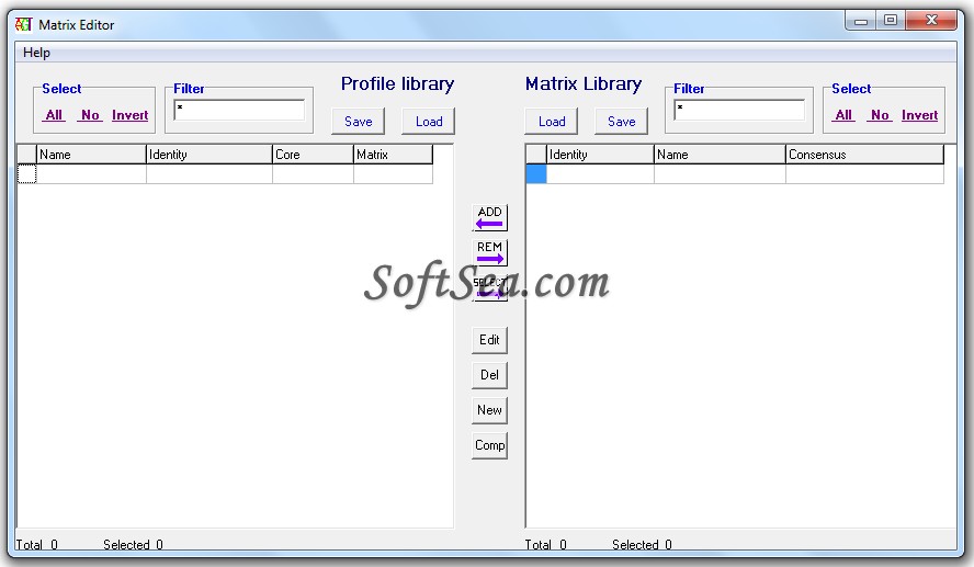 Matrix Editor Screenshot
