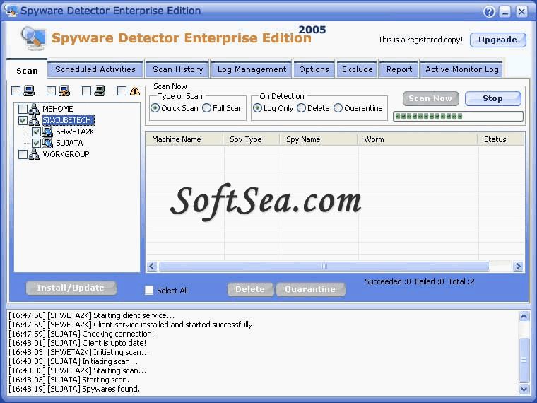 Max Secure Spyware Detector Enterprise Screenshot
