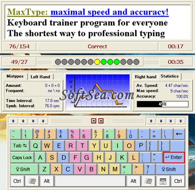 MaxType PRO Typing Tutor Screenshot