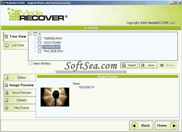 MediaRECOVER Photo Recovery Screenshot