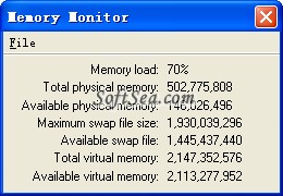 Memory Monitor Screenshot