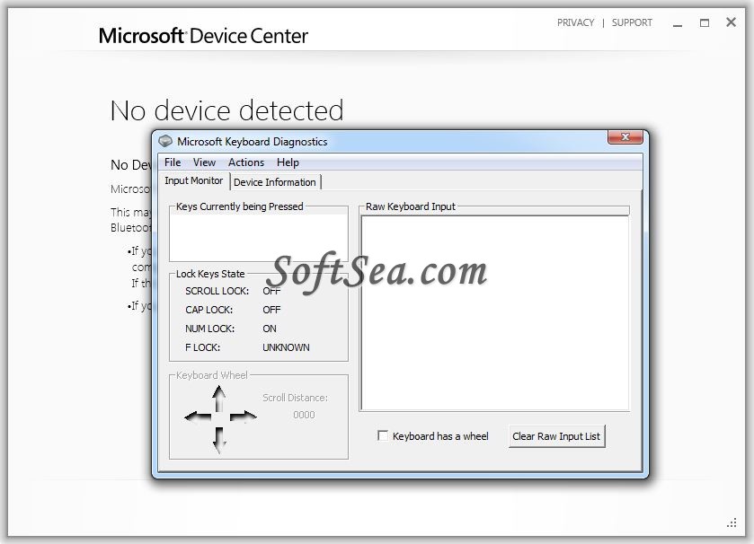 Microsoft Device Center (64-bit) Screenshot