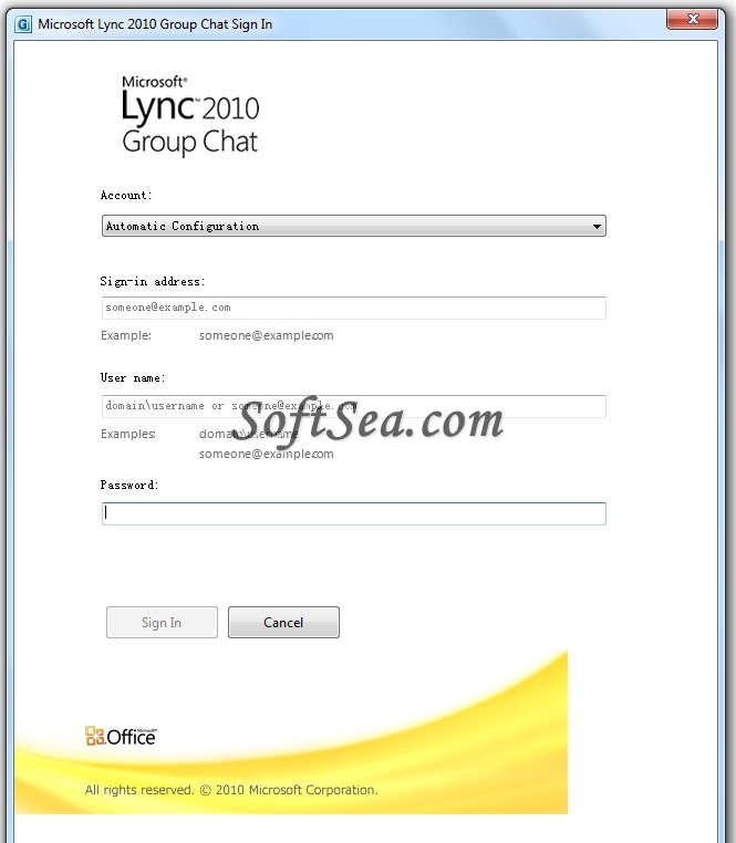 Microsoft Lync Group Chat Screenshot