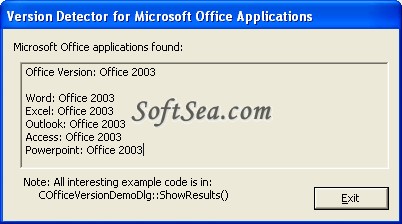 Microsoft Office Version Detector Screenshot