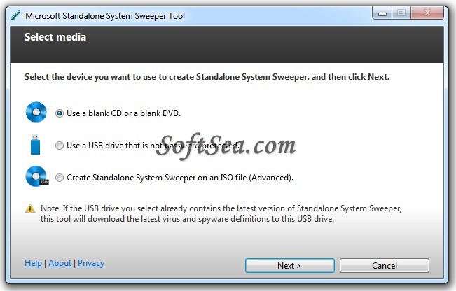 Microsoft Standalone System Sweeper (64-bit) Screenshot