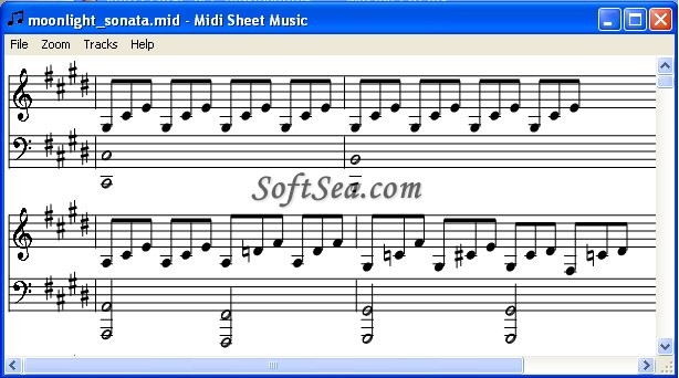 Midi Sheet Music Screenshot