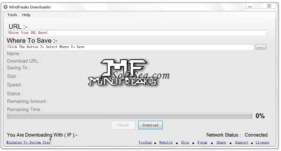 MindFreaks Downloader Screenshot
