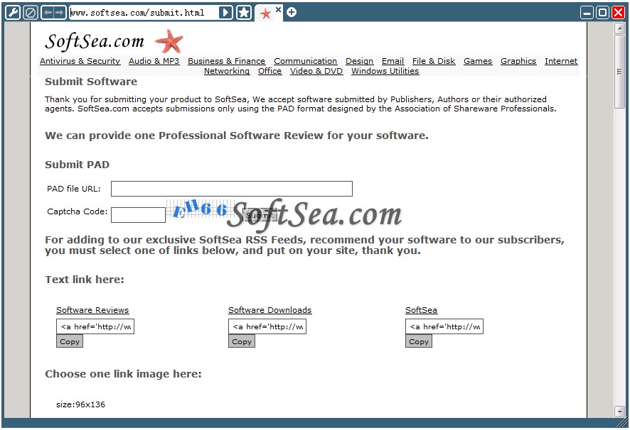 MiniBrowser Freeware Screenshot