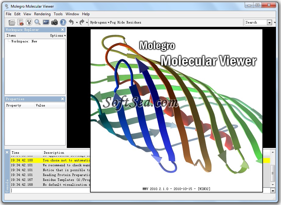 Molegro Molecular Viewer Screenshot