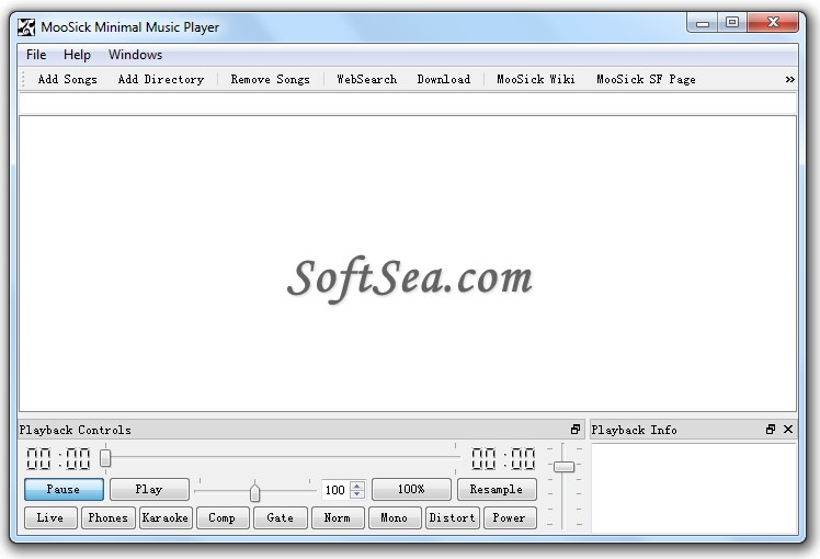 MooSick Minimal Music Player Screenshot