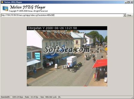 Motion JPEG Player Screenshot