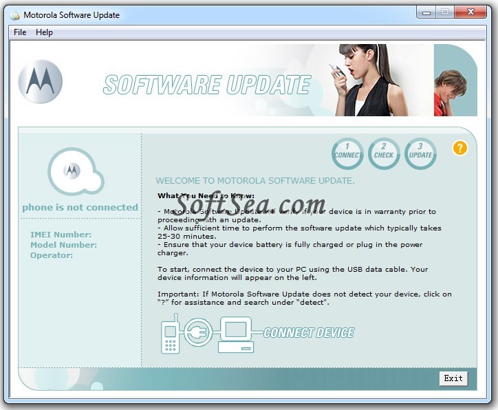 Motorola Software Update Screenshot