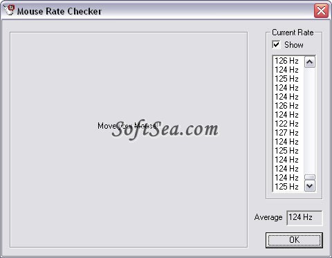 Mouse Rate Checker Screenshot