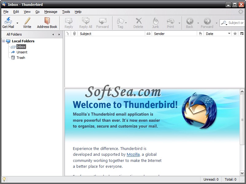 Mozilla Thunderbird Portable Screenshot
