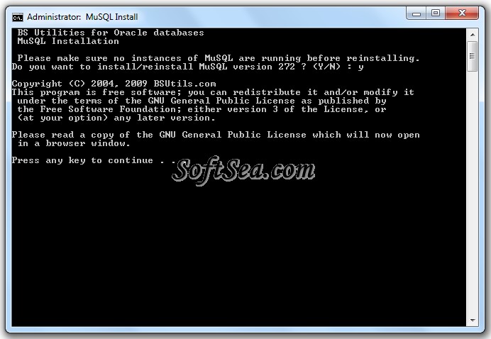MuSQL Screenshot